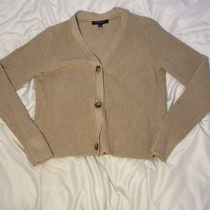 Banana Republic Knit Light Brown Button Up Cardigan S